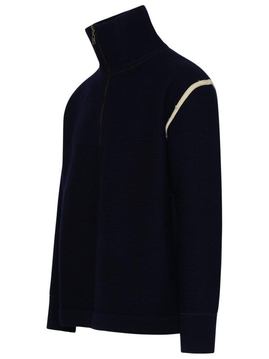 26FW 마르지엘라 엘보우 패치 스웨터 S50HA1072 S18147 511 BLUE - MAISON MARGIELA