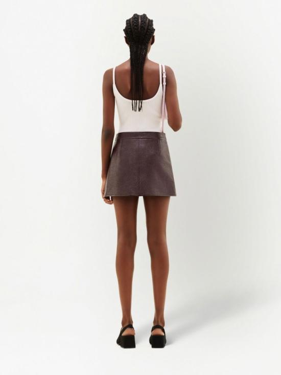 26FW 쿠레쥬 스커트 PERCJU001VY00144010 Burgundy - COURREGES