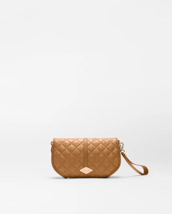  엠지 월리스 크로스백 Mz Wallace Small Astor Convertible Clutch Cognac - MZ WALLACE