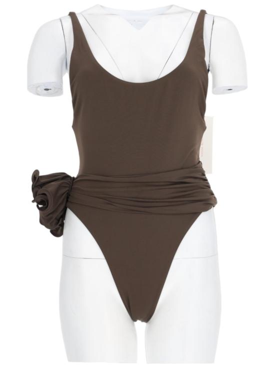 26FW 마그다뷰트림 비치웨어 640726 BROWN
