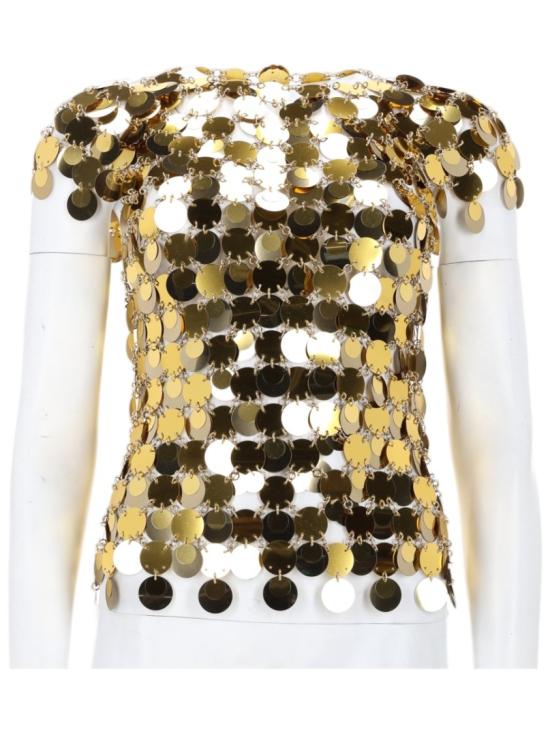 26FW 파코라반 탑 19AITO010PS0133 P710 Gold