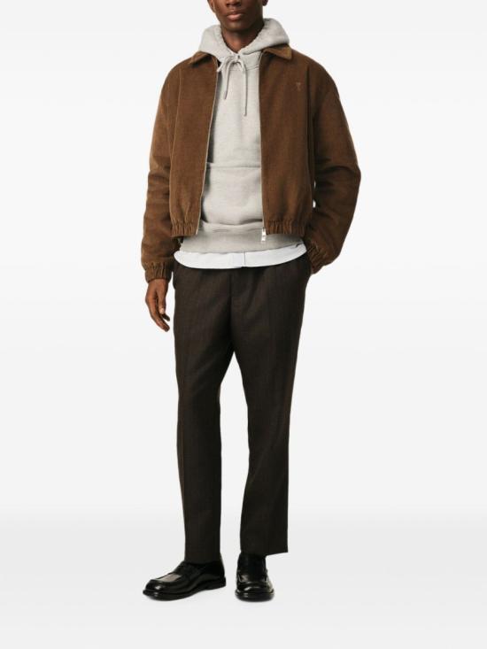 26FW 아미 울 아미 드 꾀흐 패딩 재킷 HJK830 CO0089 2221 Brown - AMI