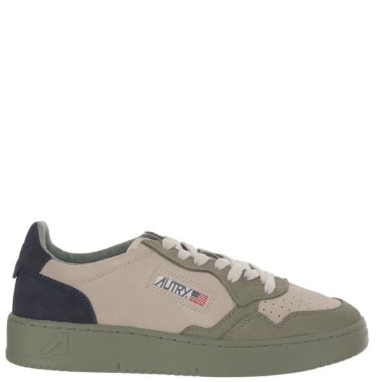 26FW 오트리 메달리스트 로우 스니커즈 AULMTS42TRICSUEDESMOKEGRNSPACE Multicolor