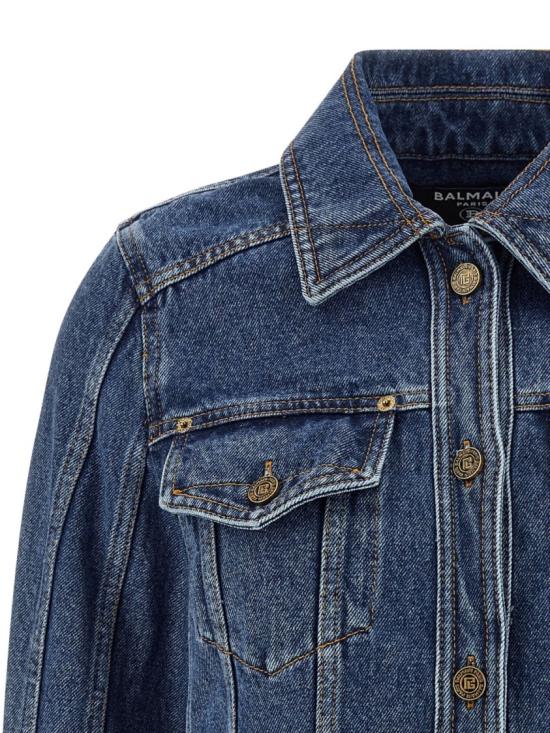 26SS 발망 데님 GF1TC215DG08 6EX Blue - BALMAIN