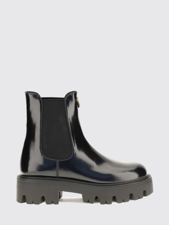 26FW 프라다 브러쉬드 레더 첼시 부츠 1T186O FB050 055 F0002 BLACK DOM