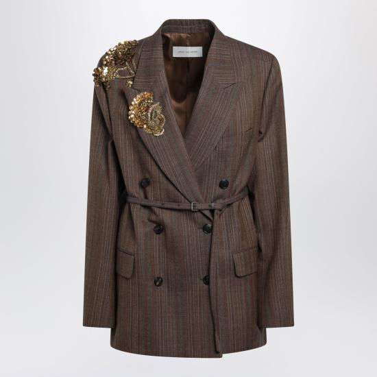 26FW 드리스 반 노튼 자켓 0104274344 Brown