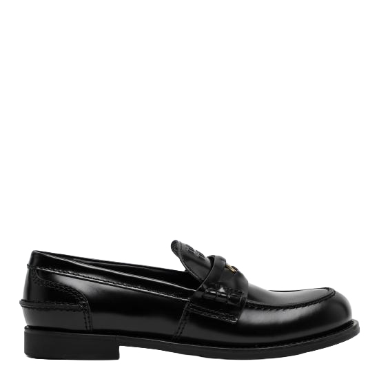 26FW 미우미우 슬립온 페니 로퍼 5D773D020ULX Black