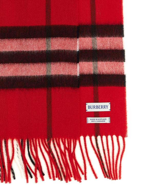 26FW 버버리 체크 캐시미어 스카프 8112640POSTRED - BURBERRY