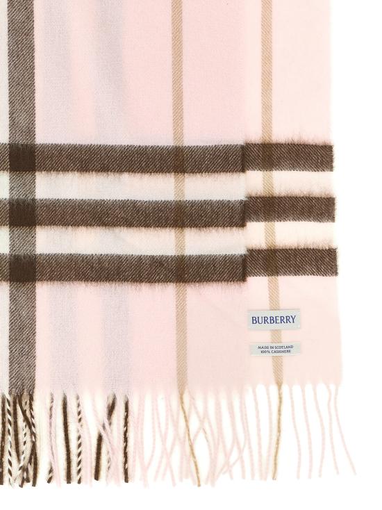 26FW 버버리 체크 캐시미어 스카프 8113947BOWPINK - BURBERRY