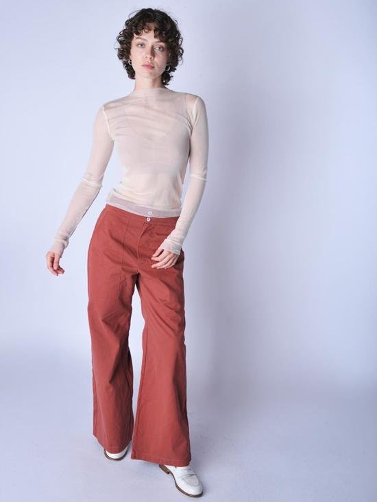  술라 클로딩 LTD 반팔 티셔츠 Sula Clothing Ltd. 튤 슬래시넥 티셔츠 - SULA CLOTHING LTD.