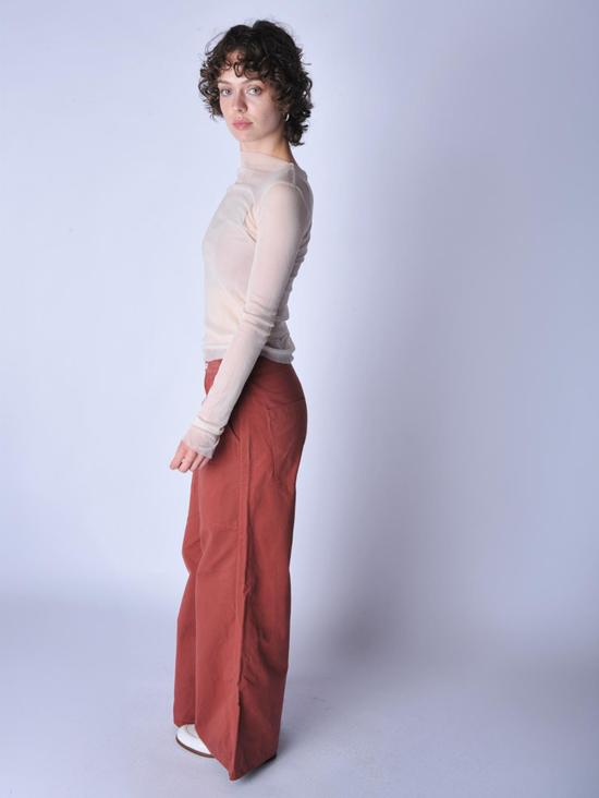  술라 클로딩 LTD 반팔 티셔츠 Sula Clothing Ltd. 튤 슬래시넥 티셔츠 - SULA CLOTHING LTD.