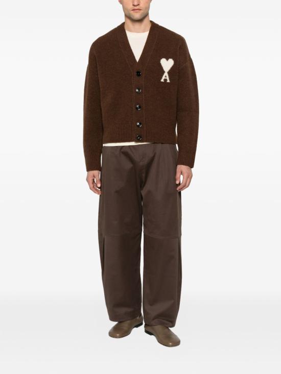 26FW 아미 가디건 UKC365D KN0135A362 BROWN - AMI