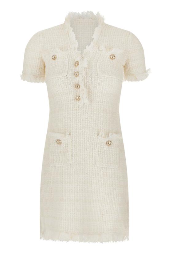 26FW 셀프 포트레이트 원피스 AW26146SAC CREAM