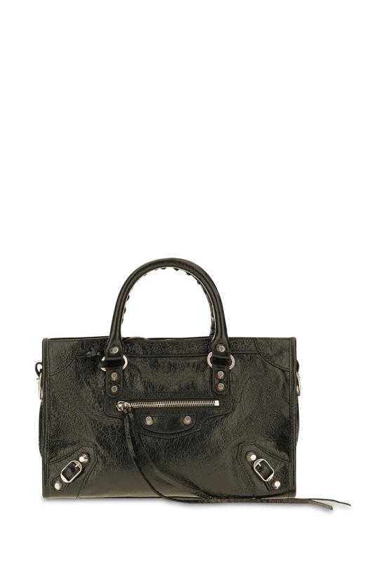 26FW 발렌시아가 르 시티 백 스몰 8657622ACLR 1000 BLACK