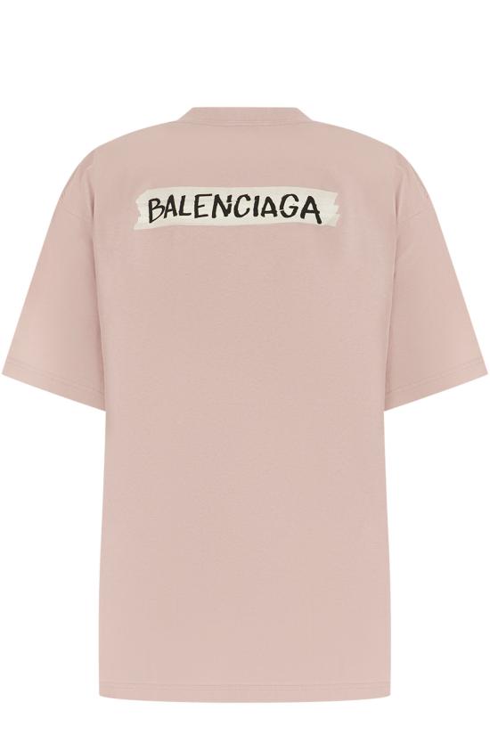 26FW 발렌시아가 반팔 티셔츠 A00497TTVL6 5663 DUSTY PINK - BALENCIAGA