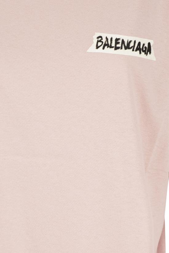 26FW 발렌시아가 반팔 티셔츠 A00497TTVL6 5663 DUSTY PINK - BALENCIAGA