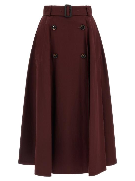  버버리 스커트 LD8130327VINEYARDRED BURGUNDY