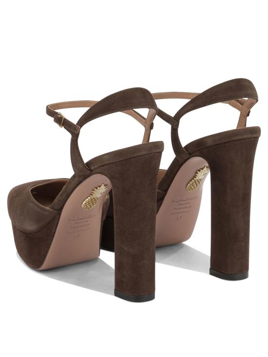 26FW 아쿠아주라 힐/펌프스 AARHIGB0SUEESP Brown - AQUAZZURA