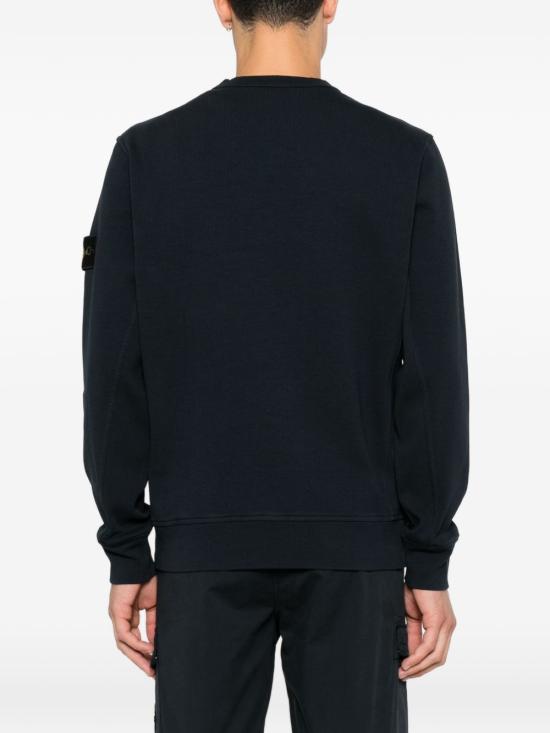 26FW 스톤 아일랜드 오가닉 코튼 인터락 맨투맨 L2S15 6100017 S0472 V0020 NAVY BLUE DOM - STONE ISLAND