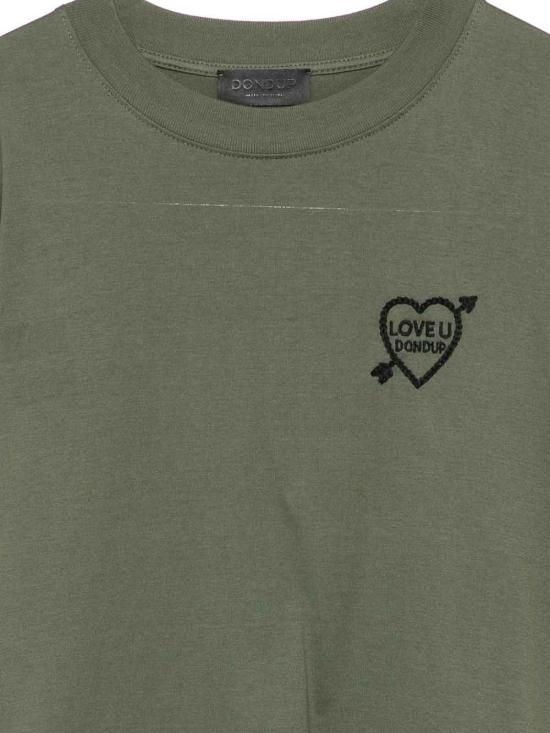 26FW 돈답 반팔 티셔츠 DS090JF0271DNC7DD620 GREEN - DONDUP