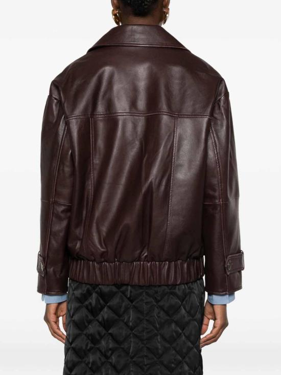 26FW 마렐라 가죽 자켓 2623446074200MLSPALLORE006 DARK RED - MARELLA