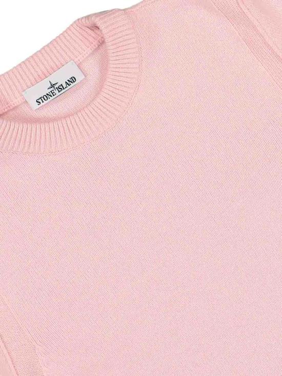 26FW 스톤 아일랜드 램스울 립드 트림 레귤러 핏 크루넥 점퍼 L2S155100072S00A3V0082 PINK - STONE ISLAND