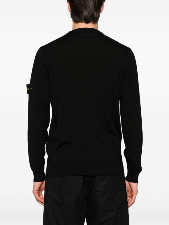 26FW 스톤 아일랜드 라이트 RWS 퓨어 울 크루넥 스웨터 L2S155100071S00C4V0029 BLACK - STONE ISLAND