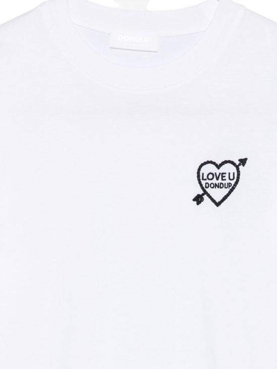26FW 돈답 반팔 티셔츠 DS090JF0271DNC7DD000 WHITE - DONDUP