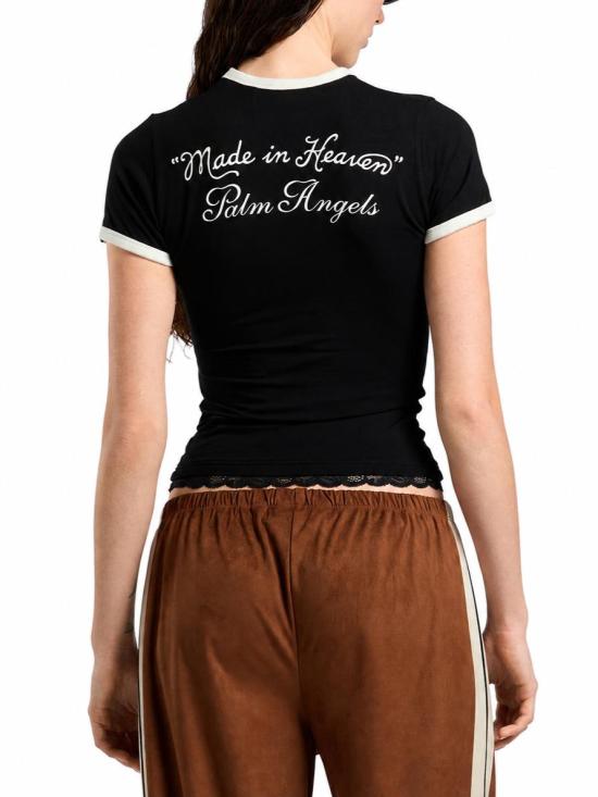 26FW 팜앤젤스 반팔 티셔츠 PAWAA004JR006 1003 BLACK OFF WHITE - PALM ANGELS