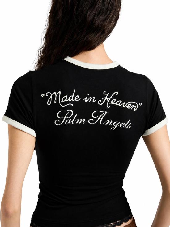 26FW 팜앤젤스 반팔 티셔츠 PAWAA004JR006 1003 BLACK OFF WHITE - PALM ANGELS