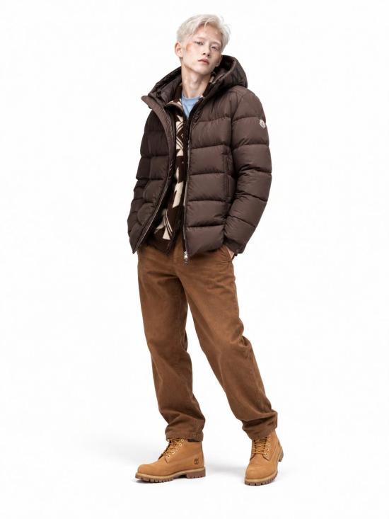 26FW 몽클레어 오르벨 후드 미디 다운 재킷 L20911A00222597YW 258 BROWN - MONCLER