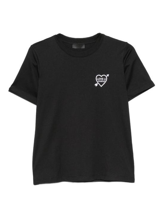 26FW 돈답 반팔 티셔츠 DS090JF0271DNC7DD999 BLACK