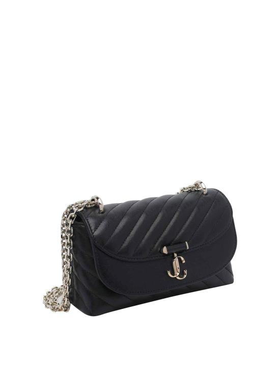 26FW 지미추 크로스백 AVNCURVEXBODYSHBUBLACKSHINYGOLD - JIMMY CHOO
