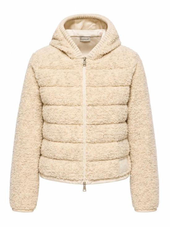 26FW 몽클레어 테디 패딩 집업 후디 L20938G0003489BI4 061 OPEN WHITE