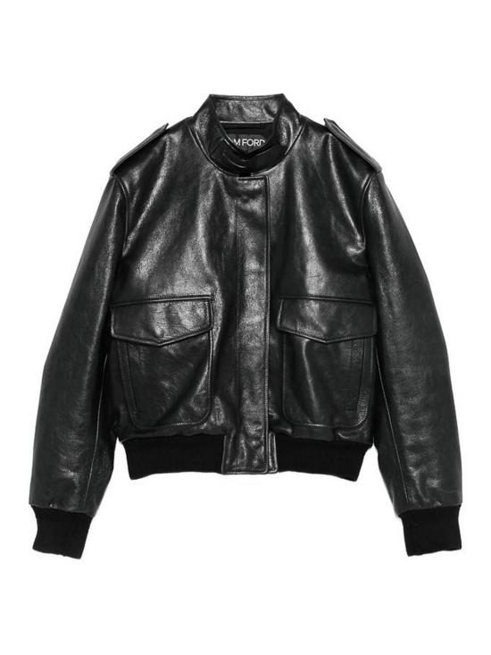 26FW 톰포드 가죽 자켓 LEX476CSL805NAA BLACK