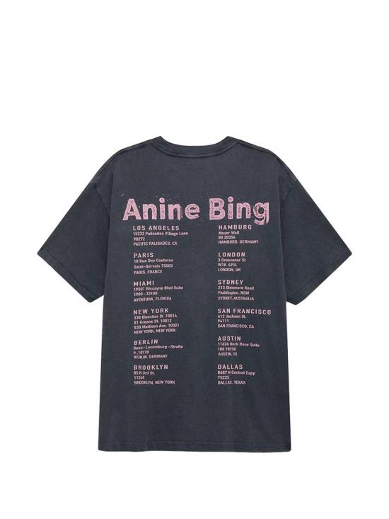 26FW 애니빙 반팔 티셔츠 A0812928WHG1 GREY - ANINE BING