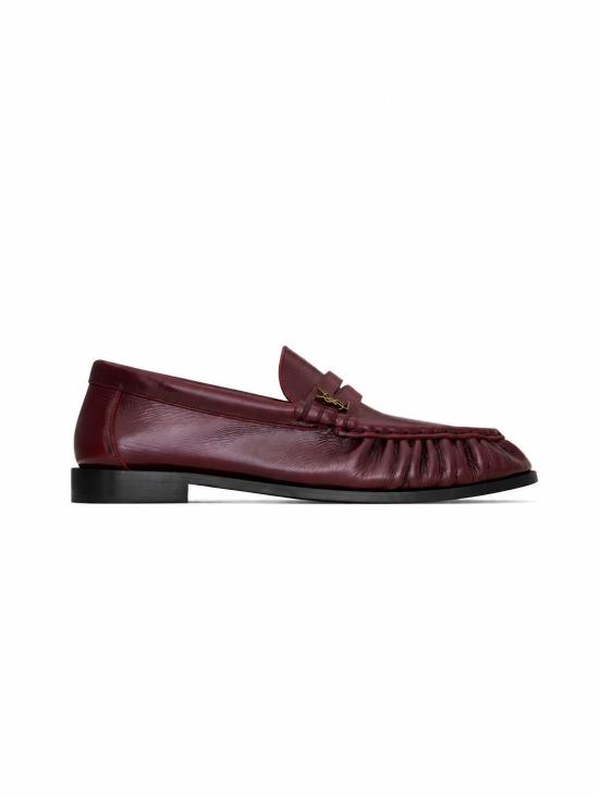 26FW 생로랑 빈티지 보르도 소프트 가죽 로퍼 A001MMAAFGB 6629 VINTAGE BORDEAUX