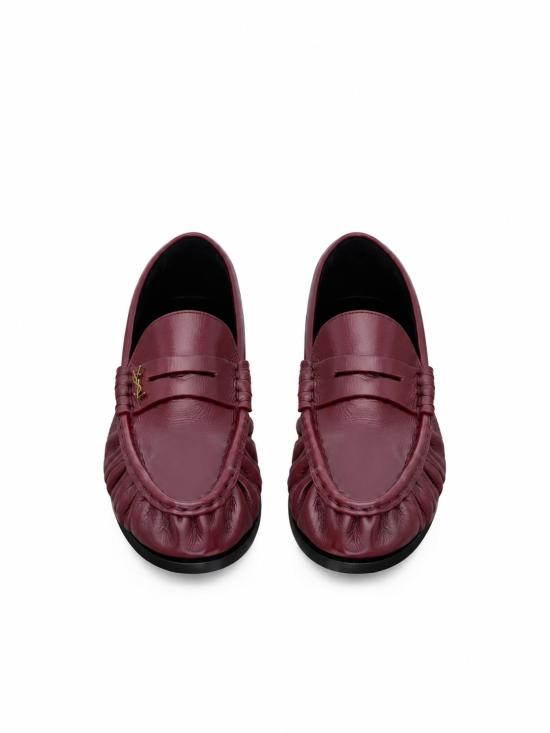 26FW 생로랑 빈티지 보르도 소프트 가죽 로퍼 A001MMAAFGB 6629 VINTAGE BORDEAUX - SAINT LAURENT