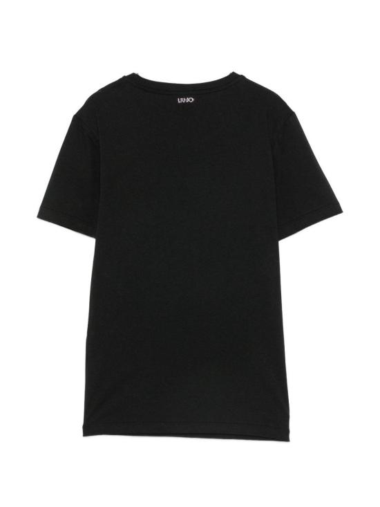 26FW 리우조 반팔 티셔츠 WF6441JS904L9549 BLACK - LIU JO