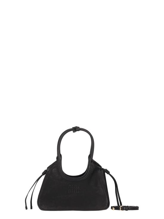 26FW 미우미우 아이비 나파 레더 토트백 5BA337VOOO2BBL F0002 NERO
