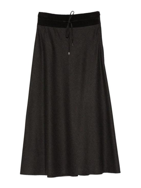 26FW 디익스테리어 미디 스커트 6374513CAF BROWN
