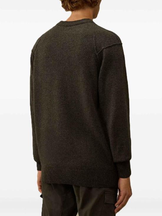 26FW 씨피 컴퍼니 스웨터 21CMKN707A110149A683 GREEN - C.P. COMPANY