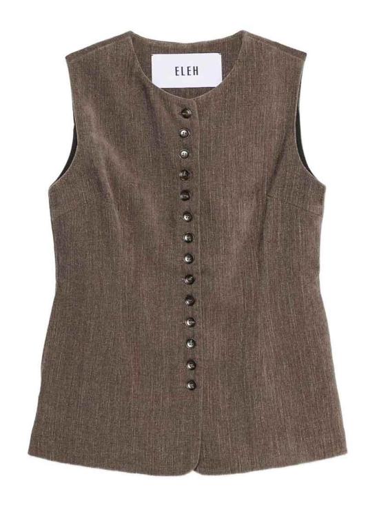 26FW 엘레 베스트 EFW260260064 BROWN