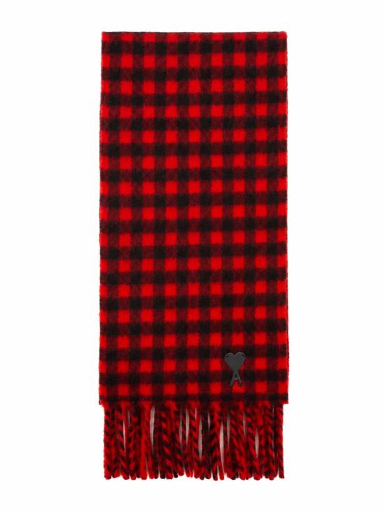 26FW 아미 머플러/스카프 USF699AW0059 A252 ROUGE RUBIS NOIR