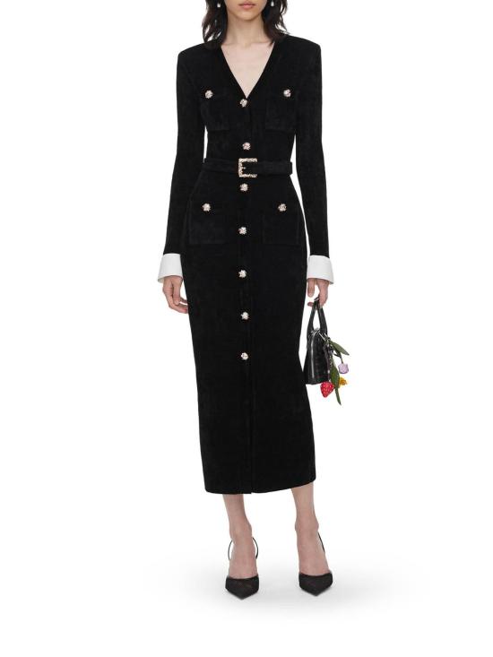 26FW 셀프 포트레이트 미디 스커트 AW26099MB BLACK - SELF PORTRAIT