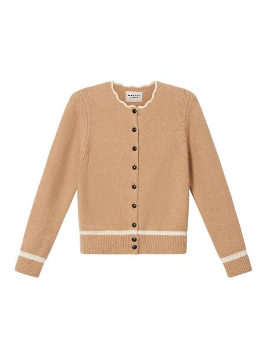 26FW 이자벨마랑에뚜왈 가디건 CA0185FAA1L68E50CM BROWN