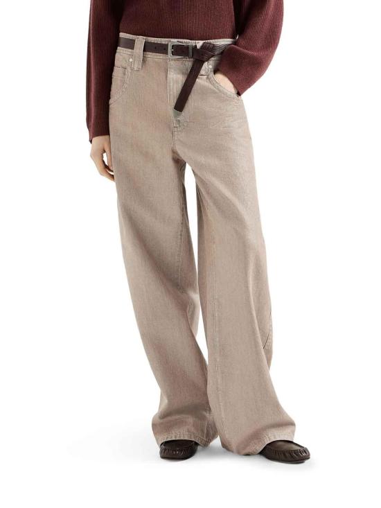 26FW 브루넬로 쿠치넬리 스트레이트 팬츠 ML109P4091C1340 BROWN - BRUNELLO CUCINELLI