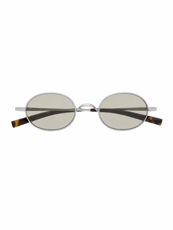 26FW 생로랑 T 라운드 메탈 선글라스 A003DPY9917 8170 SILVER WARM G