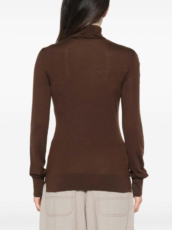 26FW 에르마노 설비노 탑 D495M310EAPATL91118 BROWN - ERMANNO SCERVINO