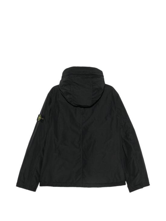 26FW 스톤 아일랜드 마이크로 트윌 패딩 후드 자켓 안티 드롭 L2S154100010S0A26V0029 BLACK - STONE ISLAND